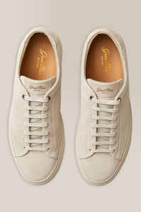 Edge Lo-Top Sneaker: Mono | Suede in color Stone by Good Man Brand, view 20