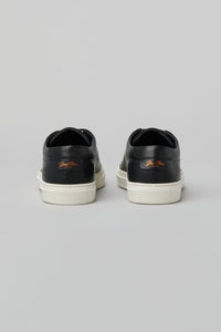 Edge Lo-Top Premium Sneaker | in Tumbled Vachetta in color Black by Good Man Brand, view 4