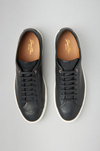 Edge Lo-Top Premium Sneaker | in Tumbled Vachetta in color Black by Good Man Brand, view 2