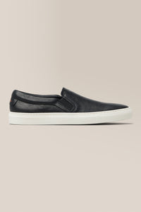 Edge Slip-On Sneaker | Leather in color Black by Good Man Brand, view 10