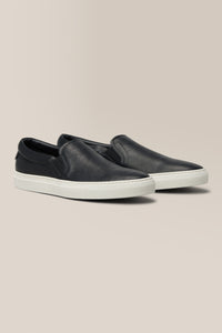 Edge Slip-On Sneaker | Leather in color Black by Good Man Brand, view 11