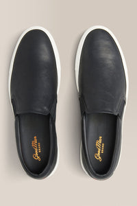 Edge Slip-On Sneaker | Leather in color Black by Good Man Brand, view 13