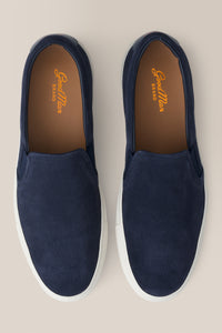 Edge Slip-On Sneaker | Suede in color Midnight by Good Man Brand, view 3