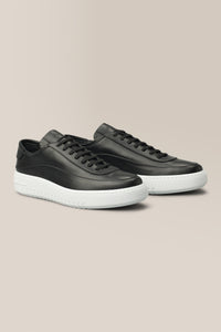 LA Sneaker | Nappa Leather in color Black by Good Man Brand, view 2