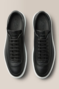 LA Sneaker | Nappa Leather in color Black by Good Man Brand, view 3