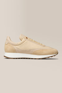 Triumph Trainer | Suede in color Cream by Good Man Brand, view 16