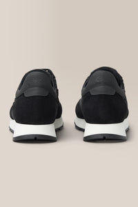 Triumph Trainer | Suede in color Black by Good Man Brand, view 4