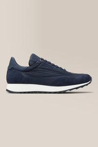 Triumph Trainer | Suede in color Navy by Good Man Brand, view 11