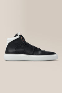 Legend London Hi Top | Nappa Leather in color Black/white by Good Man Brand, view 16