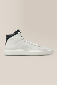 Legend London Hi Top | Nappa Leather in color Cream/black by Good Man Brand, view 11