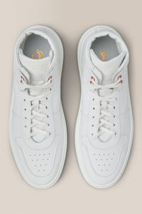 Legend London Hi Top | Nappa Leather in color Triple White by Good Man Brand, view 3