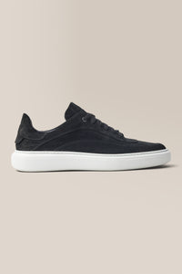 Modern London Sneaker | Suede in color Black by Good Man Brand, view 11