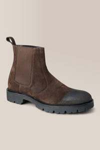 Modern City Chelsea Boot | Oiled Suede in color T Moro by Good Man Brand, view 9