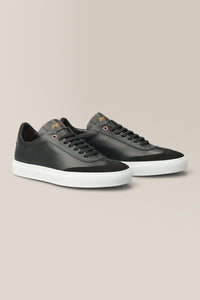 Legend Court Sneaker | Nappa Leather and Suede in color Black by Good Man Brand, view 2