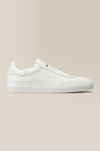 Legend Court Sneaker | Nappa Leather and Suede in color Triple White by Good Man Brand, view 6