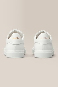 Legend Court Sneaker | Nappa Leather and Suede in color Triple White by Good Man Brand, view 9