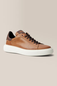 Legend London Sneaker | Nappa Leather in color Dark Vachetta/chocolate by Good Man Brand, view 2