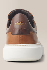 Legend London Sneaker | Nappa Leather in color Dark Vachetta/chocolate by Good Man Brand, view 4
