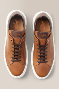 Legend London Sneaker | Nappa Leather in color Dark Vachetta/chocolate by Good Man Brand, view 3