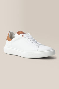 Legend London Sneaker | Nappa Leather in color White/dark Vachetta by Good Man Brand, view 12