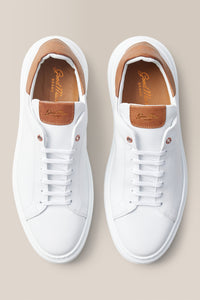 Legend London Sneaker | Nappa Leather in color White/dark Vachetta by Good Man Brand, view 13