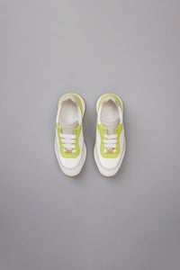 Multi Trainer in Suede and Nylon in color Acid Lime by LITA, view 3